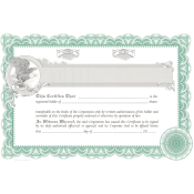 Stock Certificates (20) - Unimprinted